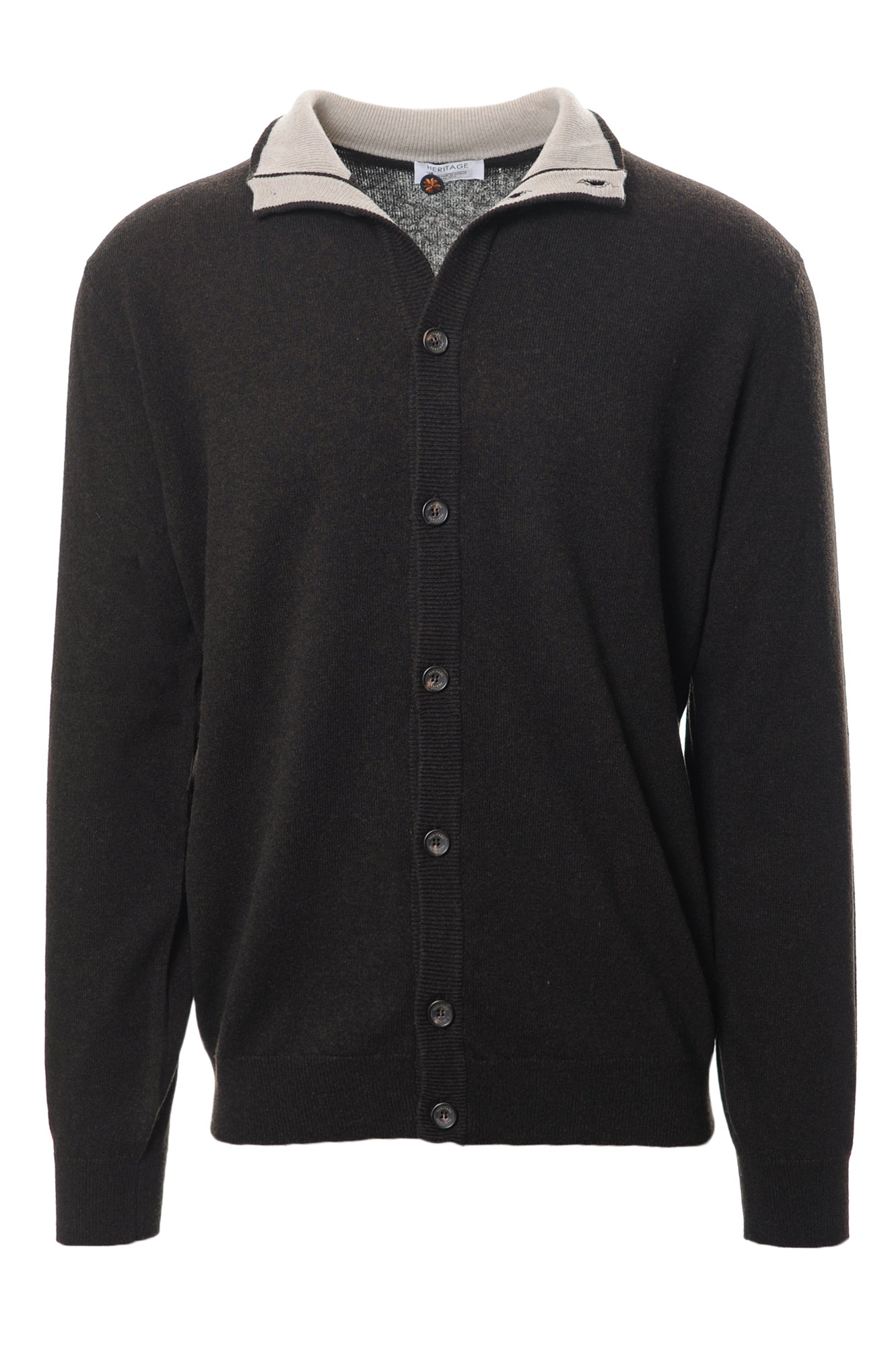 HERITAGE Cardigan Autunno/Inverno Lana Vergine
