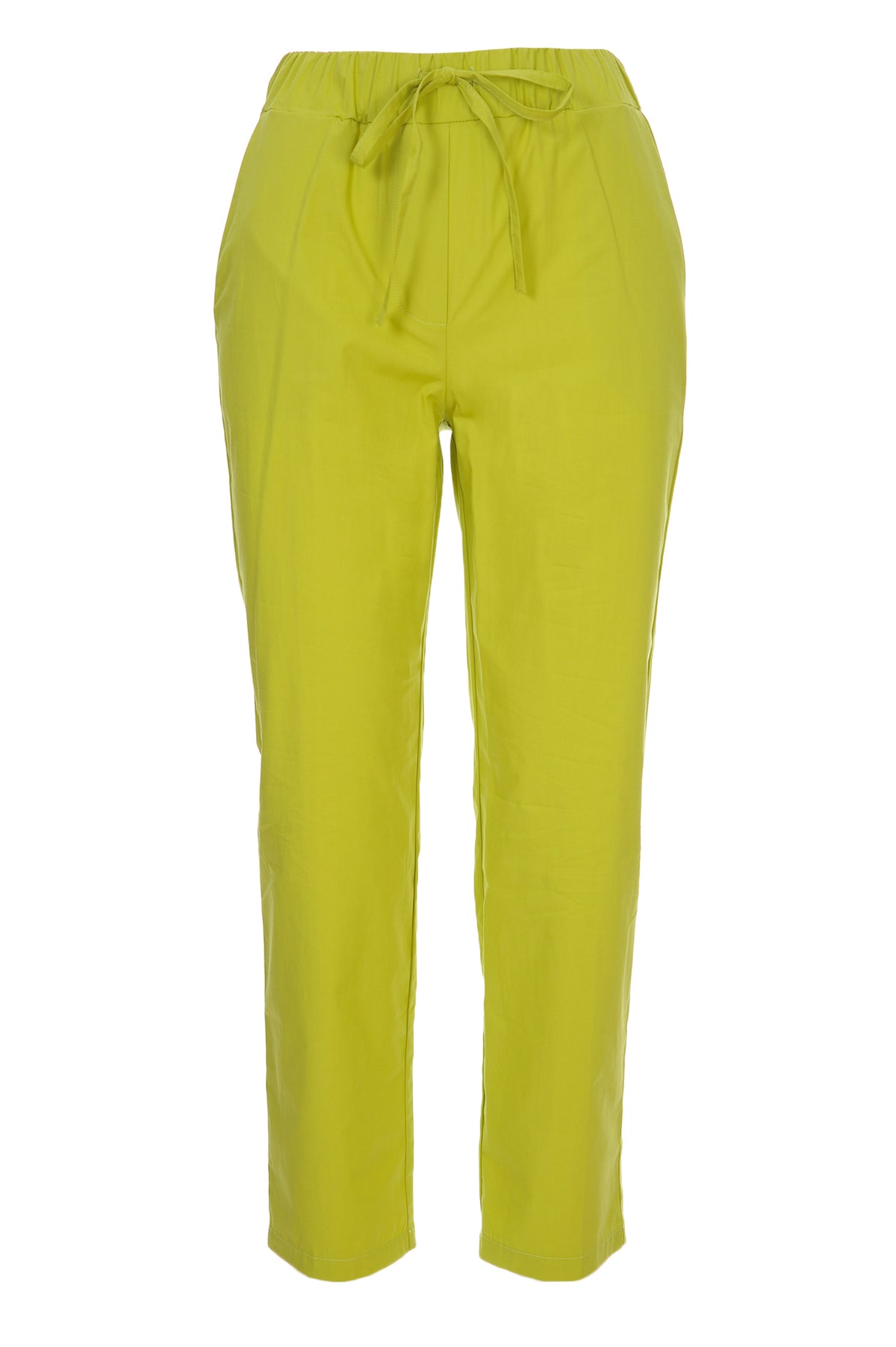 WHITE WISE Pantaloni Donna Cotone Primavera/Estate