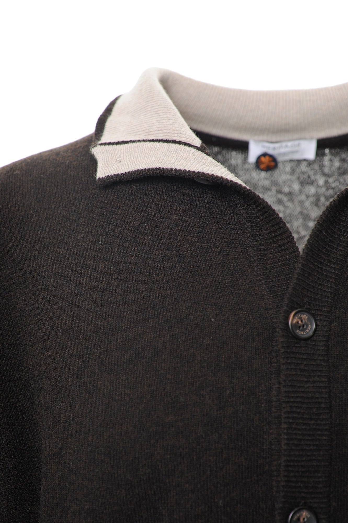 HERITAGE Cardigan Autunno/Inverno Lana Vergine