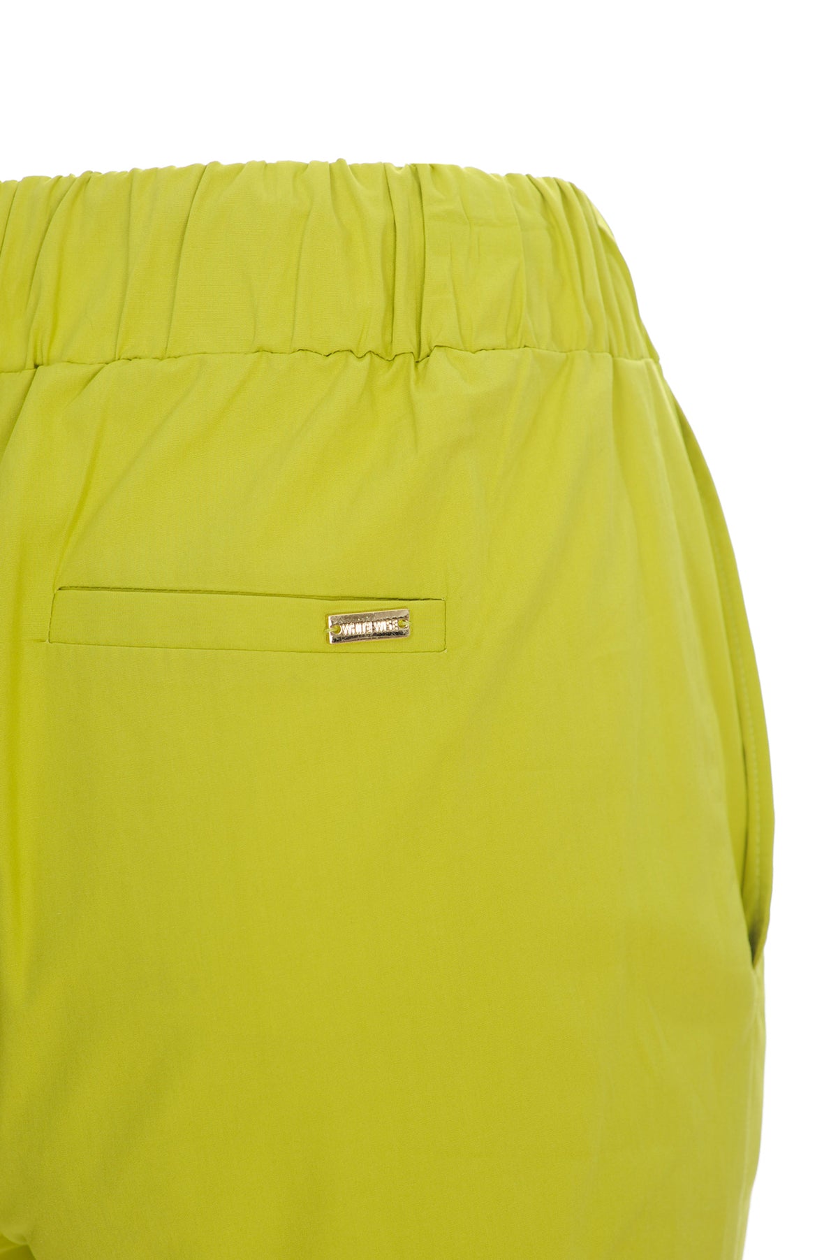 WHITE WISE Pantaloni Donna Cotone Primavera/Estate